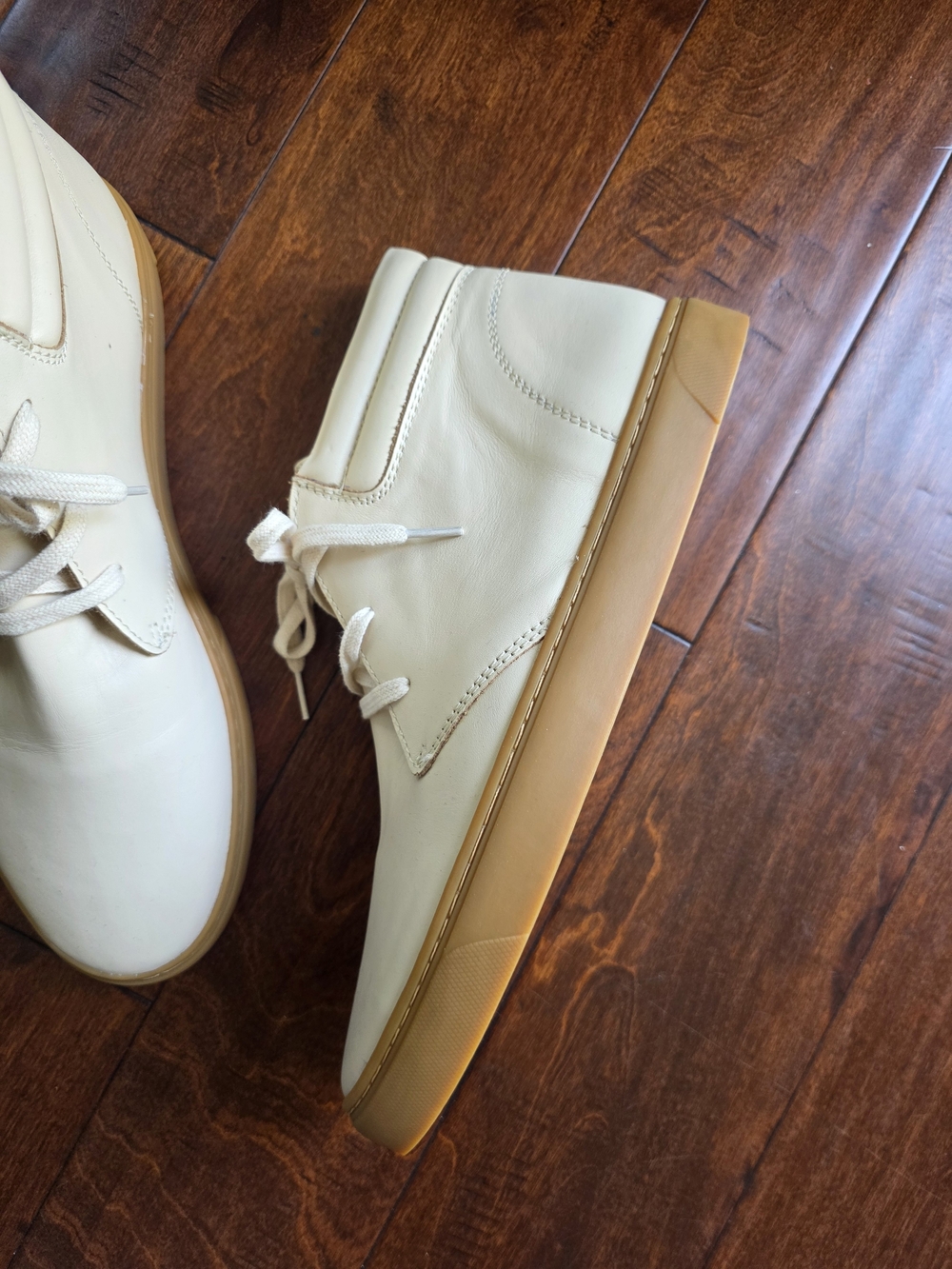 Nisolo Men's Diego Everyday Mid-Top Leather Sneakers Bone Cream 12.5 NWOB - Picture 4 of 17